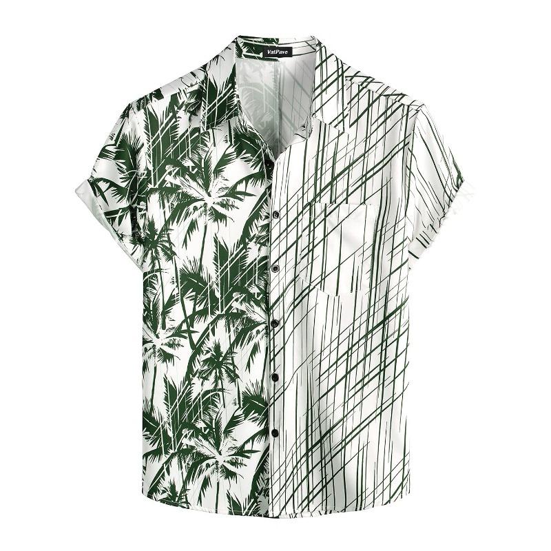 Летняя мужская рубашка Vocation Lapel Camisa с 3D-принтом, повседневная дышащая гавайская рубашка, модные мужские и женские топы, пляжная блузка с коротким рукавом