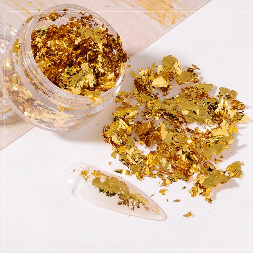 3G Glitter Gold Leaf Foil Colored Tissue Paper Wrapping Decor Quilling Scrapbook Paper Hand Made Fillings Materials Art Supplies