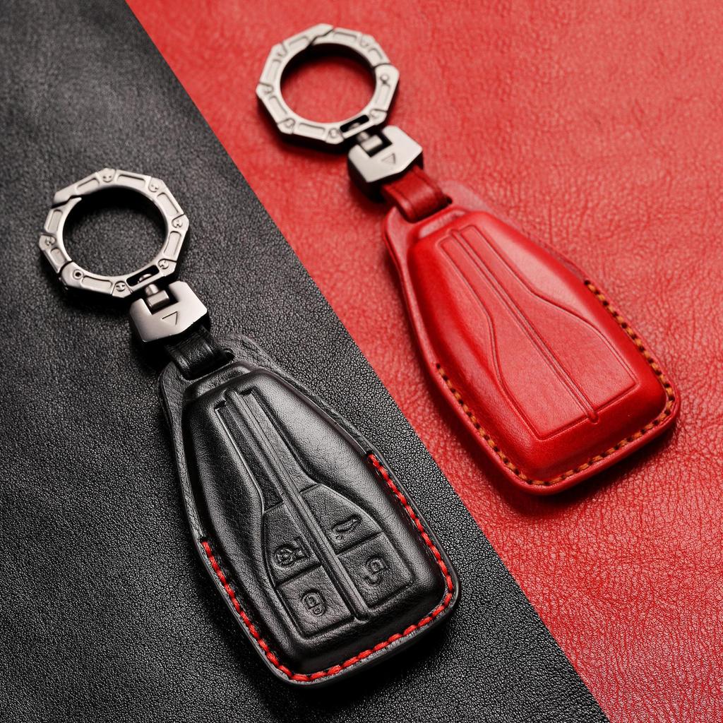 Высококачественный кожаный чехол для ключей для моделей Hongqi HS5/HS7 2022 года — мужской аксессуар