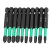 Набор магнитных бит для отвертки 10 шт. Крестообразные Звездообразные Нескользящие Высокая Твердость Мощное Сверление Ударная Дрель