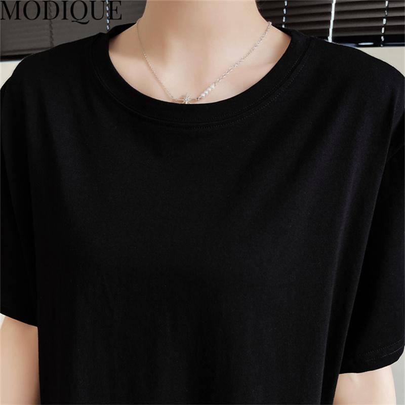 MODIQUE Summer Plus Size New Dress Shirt Women Loose Patchwork Floral Cotton Linen A-Line Dress Casual Female Dresses O-Neck Short Sleeve