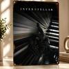 Interstellar Movie Astronaut Personalized D Textured Metal Poster Wall Art Tinplate Sign for Decoration Room Decor Luxury Home