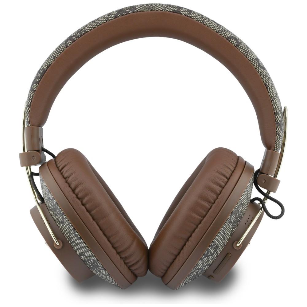 Guess Triangle Logo Bluetooth ENC Brown Over-Ear Headphones
