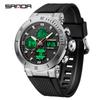 SANDA Watches Fashion Casual Electronic Men's Watch Student Sports Waterproof Swimming Watch