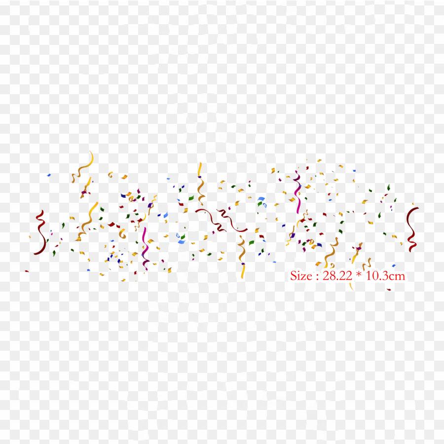 Confettis Anniversaire Birthday Party Iron On Heat Transfer Printing Vinyl Patches Sticker for Clothes DIY Appliques Washable Patches