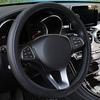Стильный автомобильный противоскользящий чехол из искусственной кожи на рулевое колесо, протектор колеса