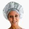 Шапочка для душа с широкими полями из эластичного атласа для ухода за волосами — для сна, посещения салона и душа для женщин