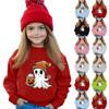 Halloween Day Girls Round Neck Pullovers For Kids Printed Baby Tops