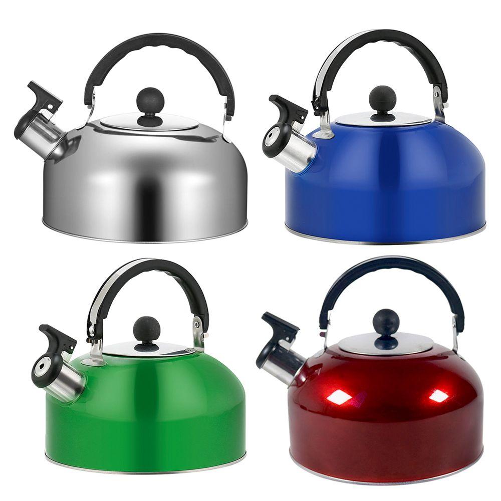Hiking Cooking Ergonomic Handle Teakettle Teapot for Trips Whistling Kettle Stove Gas Water Kettle