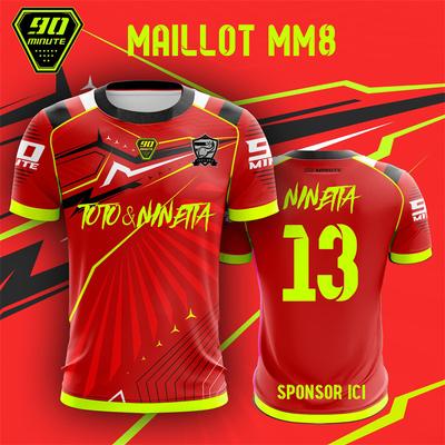 Летняя мужская футболка Maillot 90 Minutes Toto & Ninetta Забавная мужская одежда Повседневная мода Круглый вырез 3D Спорт Пуловер Футболки Топы