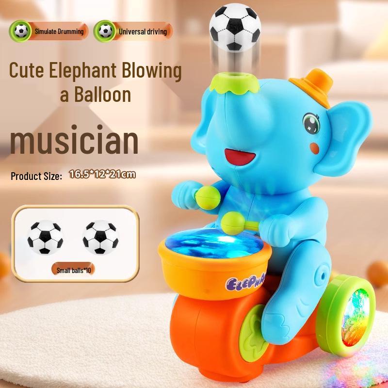 Smart Baby Elephant Toy with Lights, Sounds, and Floating Balls for Early Education (0-3 Years)