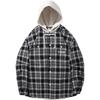 Мужская хлопковая куртка Li Ning Revive Series в клетку на одной пуговице с капюшоном, универсальная куртка AJMV339-4