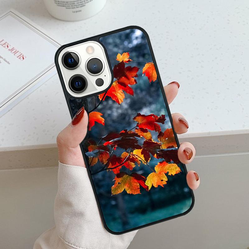 Осенние падающие листья Клен Чехол для телефона Для iPhone 17 Air 11 12 13 14 15 16 Pro Max Чехол Для iPhone 17 Air Max Plus