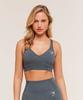 Спортивный бюстгальтер Vital Seamless V Neck Strong Grey Marl B3a4k gcsV