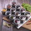 Magnetic Spice Tins Stainless Steel Spice Container Seasoning Jar Spice Jars Storage Box with Transparent Lid for Storing Herbs