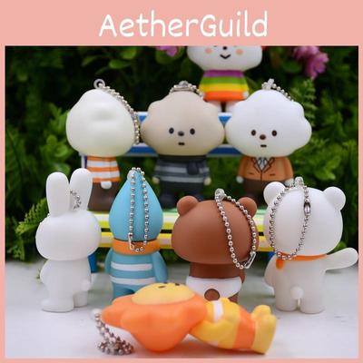 Горячий Пушистый Мистер. Белое облако капля дождя солнечный медведь ПВХ брелок подвеска идеальное качество