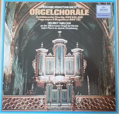 LP Пластинка ИОГАНН СЕБАСТЬЯН БАХ - ХЕЛЬМУТ ВАЛЬХА - Органные хоралы 2547039 ARCHIV PRODUCTI 1981 Германия Классика Б/У