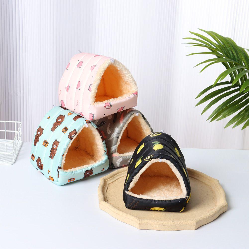 Cage Comfortable Rabbit Squirrel Guinea Pig Nest Small Animal Sleeping Bed Warm Mat Hamster House