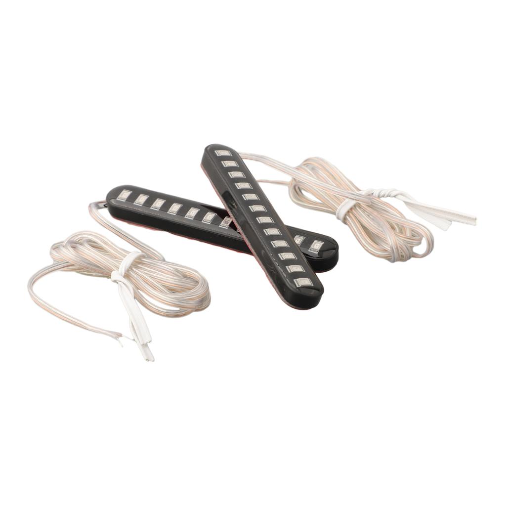 New Motorcycle Turn Light Strip With 3528SMD Turn Signal Light 12 LED 2PCS Flowing Water For Electric Motorcycles