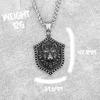 Скандинавский винтажный модный кулон с руной и головой волка викингов из нержавеющей стали 316L