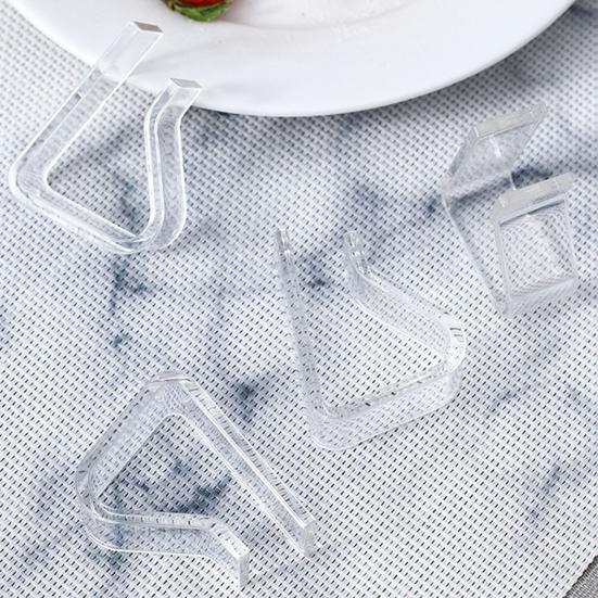 Yousheng 12 шт. невидимый прозрачный зажим для скатерти, нескользящий, сверхпрочный, прозрачный, для использования в помещении, на открытом воздухе, на свадьбе, на пикнике, на кемпинге, на обеденном столе, держатель для чехла