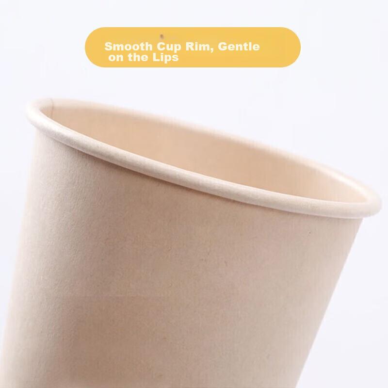 CHAHUA Disposable Paper Cups, 40 Count, 180ml Original Pulp, Thickened, for Office, Business, And Home Use, Water Cups And Coffee Cups
