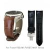 Для Tissot T035 617 627 439 Коричнево-черный Кожаный Ремешок для Часов Бабочка Пряжка Мужской 22мм 23мм 24мм Оригинальный Ремешок для Часов
