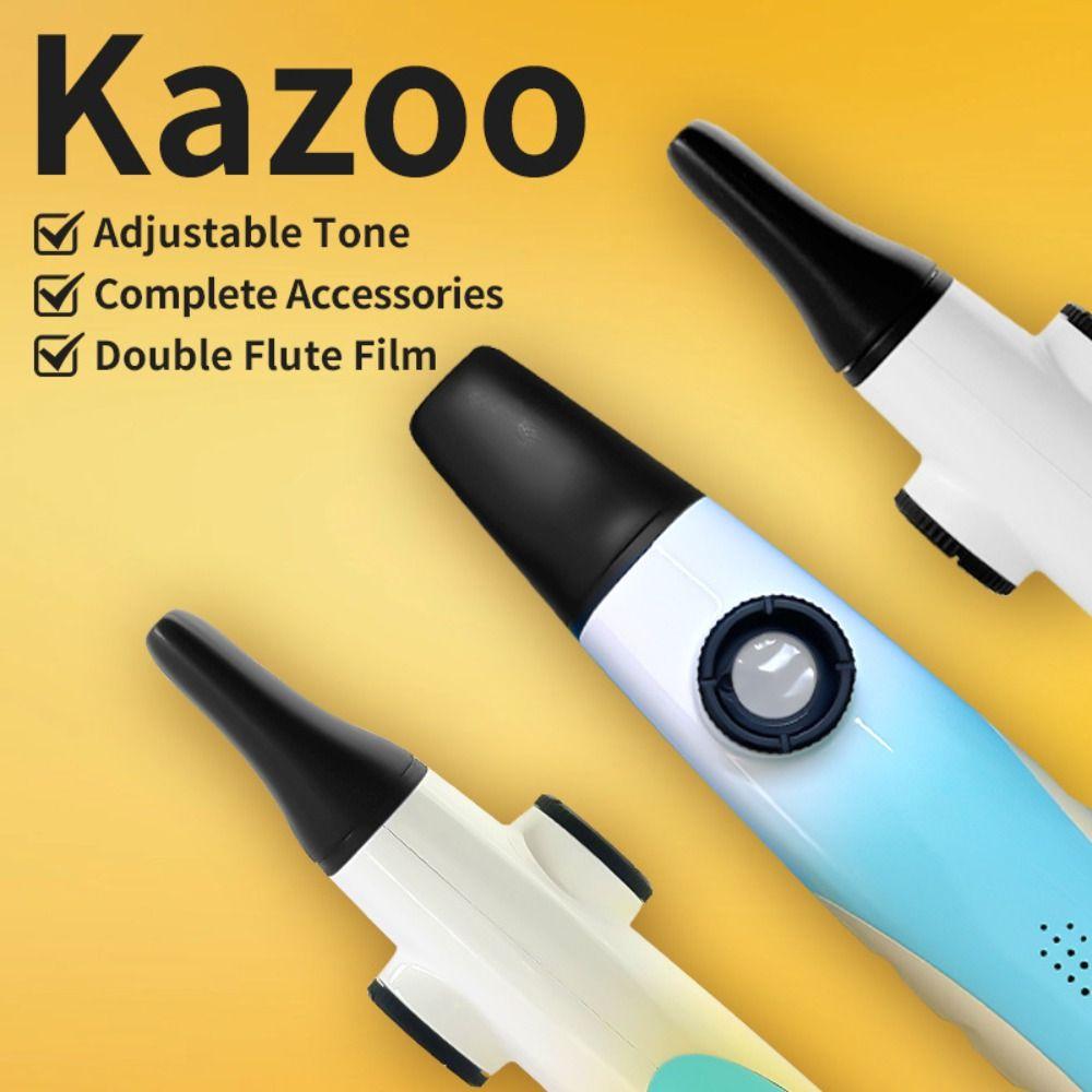 Portable Double Hole Kazoo Multi Colors Accompaniment Kazoo Wind Instrument Music Gift