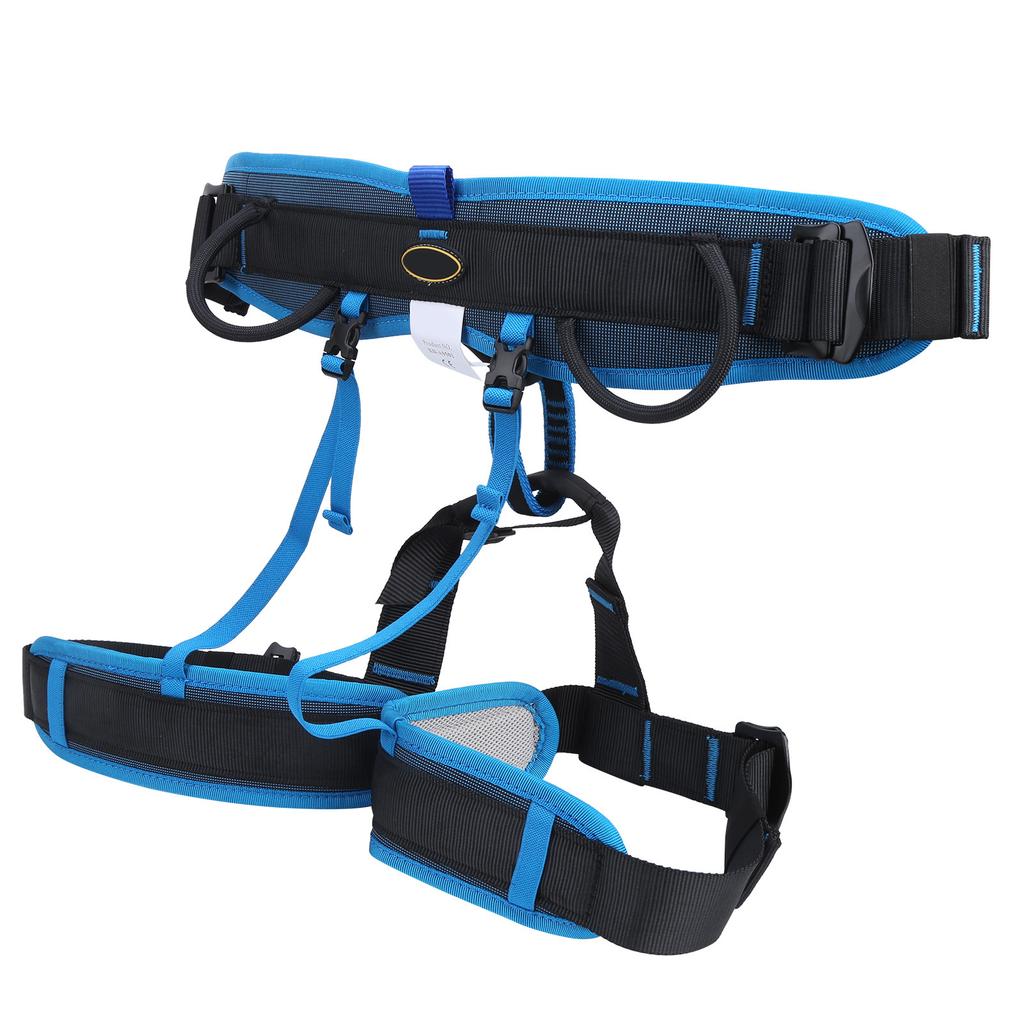 Страховочная обвязка для скалолазания и высотных работ, полуобвязка, защита от падения, для использования на открытом воздухе, пояс для спуска(л черный)