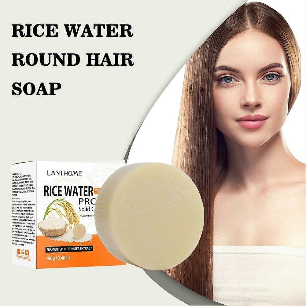 Rice Water Round Hair Care Soap 100g