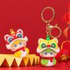 Resin Lucky Snake Key Ring Blessing Chinese New Year Pendant Creative Snake Year Keychain  Family