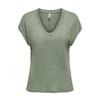 ТОЛЬКО женская зеленая струящаяся футболка с V-образным вырезом