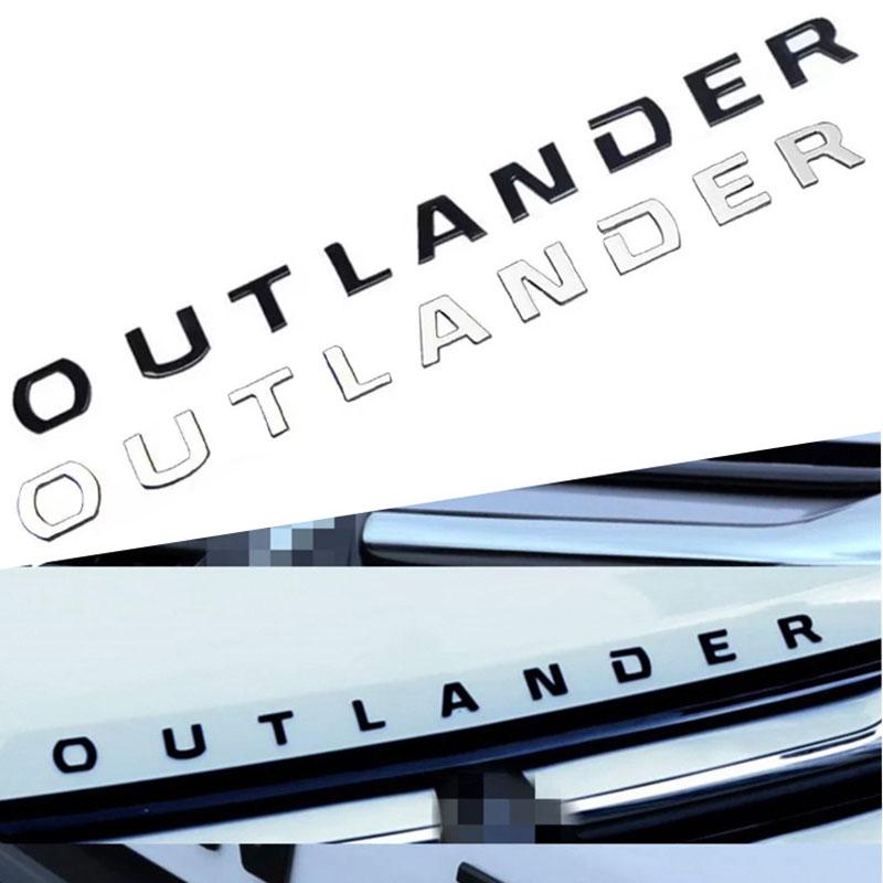 1 шт. Новый 3D ABS OUTLANDER автомобиль с надписью на передней части капота гриль наклейки эмблема значок наклейка наклейка аксессуары для укладки
