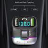 FM-передатчик Bluetooth 5.4 Hands-Free портативный автомобильный AUX радиомодулятор MP3-плеер с адаптером быстрой зарядки автомобильные аксессуары