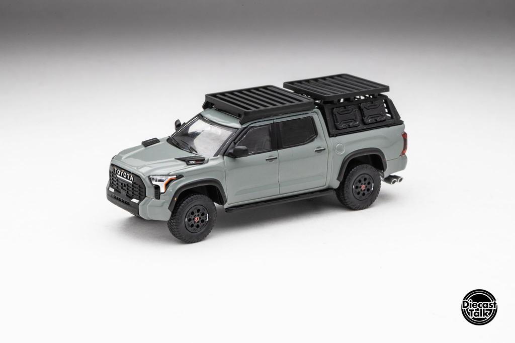 FREESTYLE GCD Scale Toyota Tundra TRD PRO Lunar Rock Кастомная модель DiecastTalk Багажник на крышу 1/64 (Включает и Аксессуары) DTG0023-LR