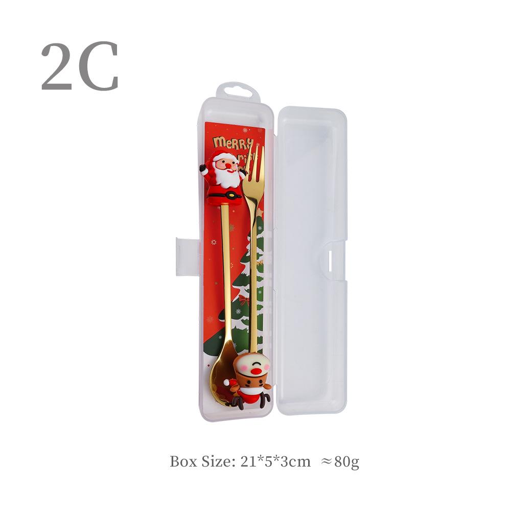 Набор ложек «Рождественский Санта-Клаус» – Милые мультяшные кофейные и десертные ложки, Идеальный рождественский подарок.