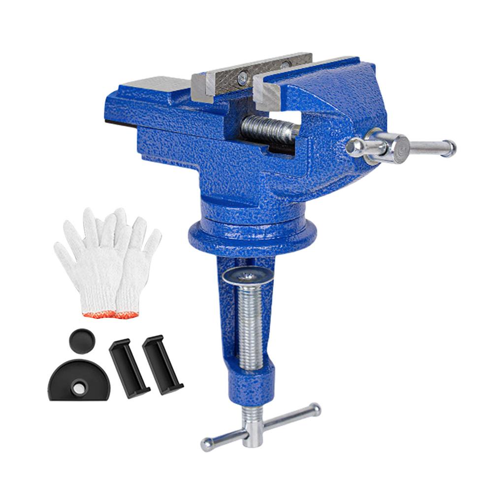 Универсальные маленькие тиски с поворотом на 360 градусов Маленькие верстачные тиски Бытовые настольные тиски Верстак для деревообработки для рабочего стола Шлифовальный станок