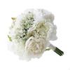 Свадебный букет-держатель Белый пион Романтическое украшение Искусственные цветы Для бросания на годовщину