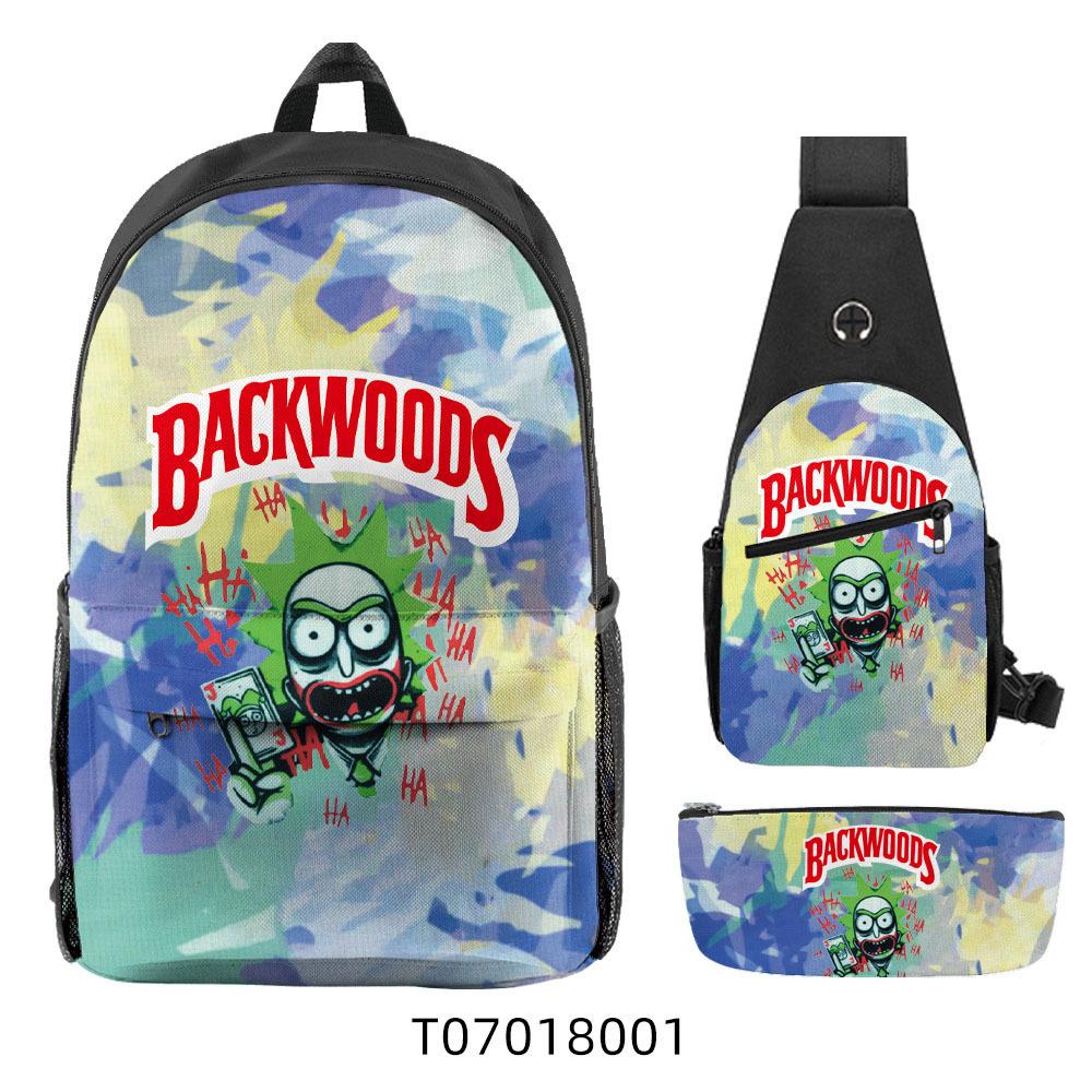 Популярный 3D Рюкзак Backwoods Сигара Студенческий Рюкзак для Кампуса Дорожная Сумка