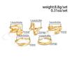 SHIXIN 5Pcs Creative Adjustable Toe Rings Set for Women Simple Minimal Open Toe Ring Summer Beach Foot Jewelry Accessorie Gifts