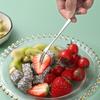 1/2/5 шт. Фруктовые вилки из нержавеющей стали для ресторана, кафетерия, домашней вечеринки, десертная вилка, милая фруктовая вилка, столовая посуда 13,5 см