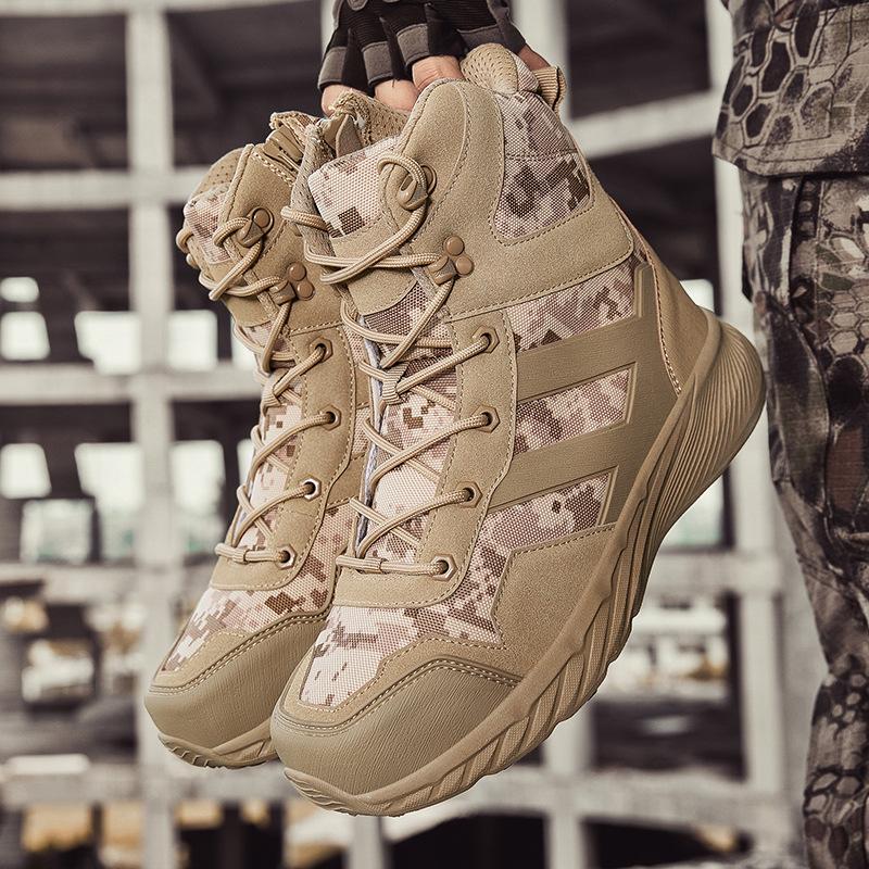 Походная обувь мужские высокие тактические ботинки мужские военные фанаты тренировочные ботинки для пустыни походная обувь для улицы военные ботинки