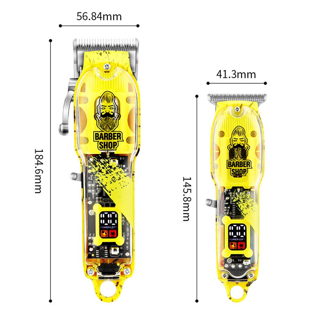Electric Hair Clippers Cordless Hair Trimmer Men " S Haircut Kit with 16 Guide Combs Hair Trimming