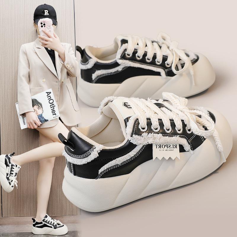 XY-A129 Новые женские туфли Весенне-летние туфли для доски Дышащая платформа Удобная обувь на повышенной платформе Обувь для досок Корейский стиль Ins Fashion