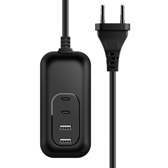 Многопортовое зарядное устройство USB, удлинитель Plug Play, компактный размер, широкая совместимая розетка для зарядной станции для телефона