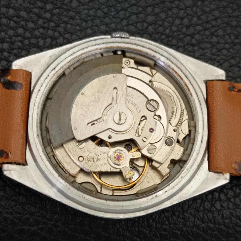 VINTAGE SEIKO 5 AUTOMATIC 6309A JAPAN MENS WHITE COLOR DIAL WATCH A702635-1 R209-a702635