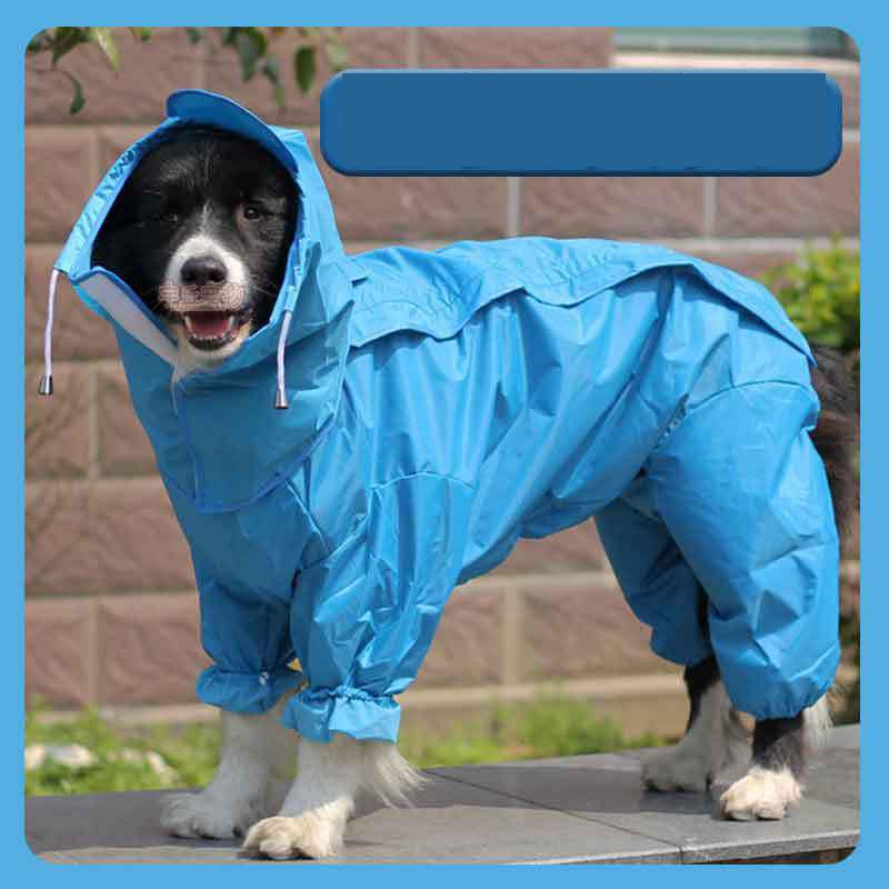 Дождевик для собак 1 шт., многоцветный, ветрозащитный, водонепроницаемый, все включено, с капюшоном, дождевик, уличное пончо, большие, маленькие и средние товары для домашних животных