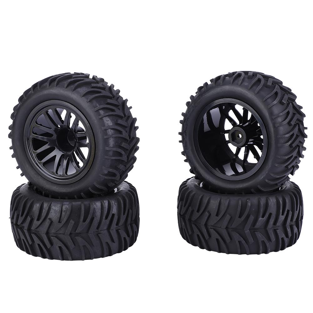 115mm 1 10 Remote Control RC Car Arrowhead Type Wheel Tire Replacement AccessoriesBlack