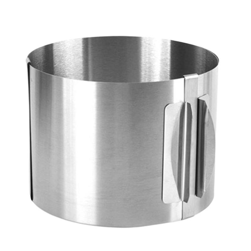 Кольца для мусса из нержавеющей стали, круглые формы со шкалой, нержавеющая регулируемая форма для выпечки, нержавеющий инструмент для украшения торта