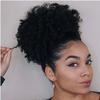 Short Afro Puff Curly Ponytail Drawstring Clip In Hair Extension Synthetic Curly Hair Curly Wig